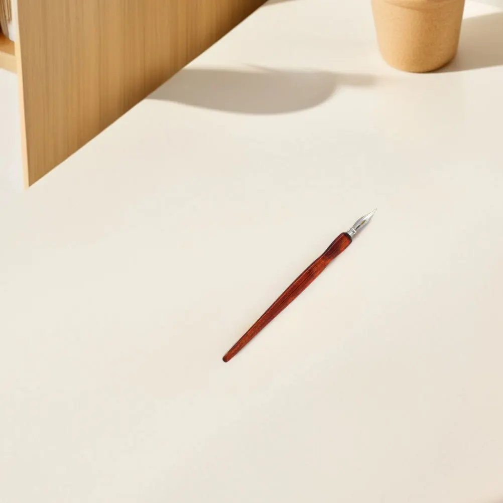 

1Set Artistic Dip Pen Holder Excellent Control Smooth Ink Flow Calligraphy Drawing Replacement Nibs Dip Pen Holder with Nibs