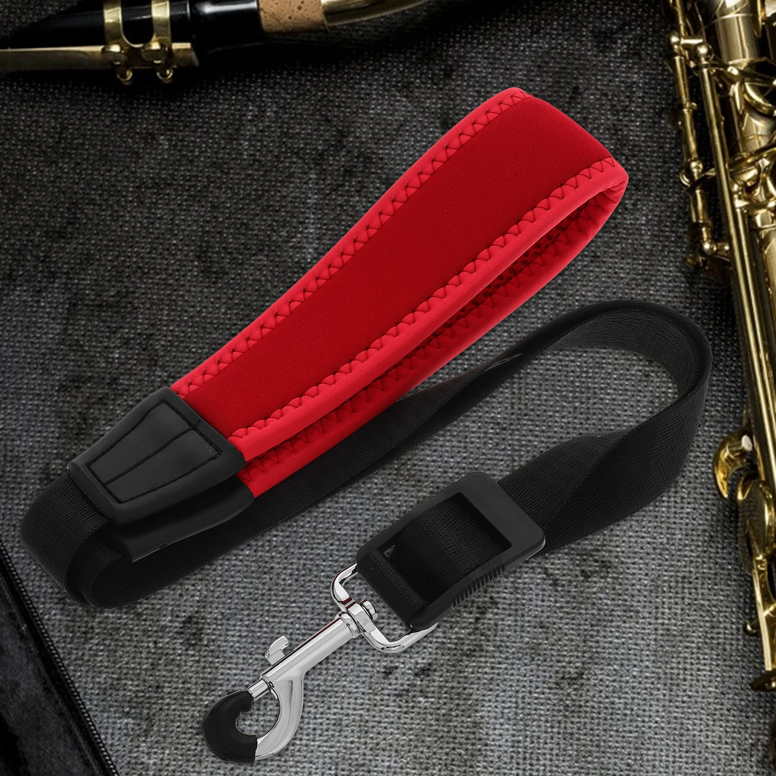 

Saxophone Strap Bass Clarinet Neck Holder Adjustable Shoulder Accessories Alto Padded Jazz