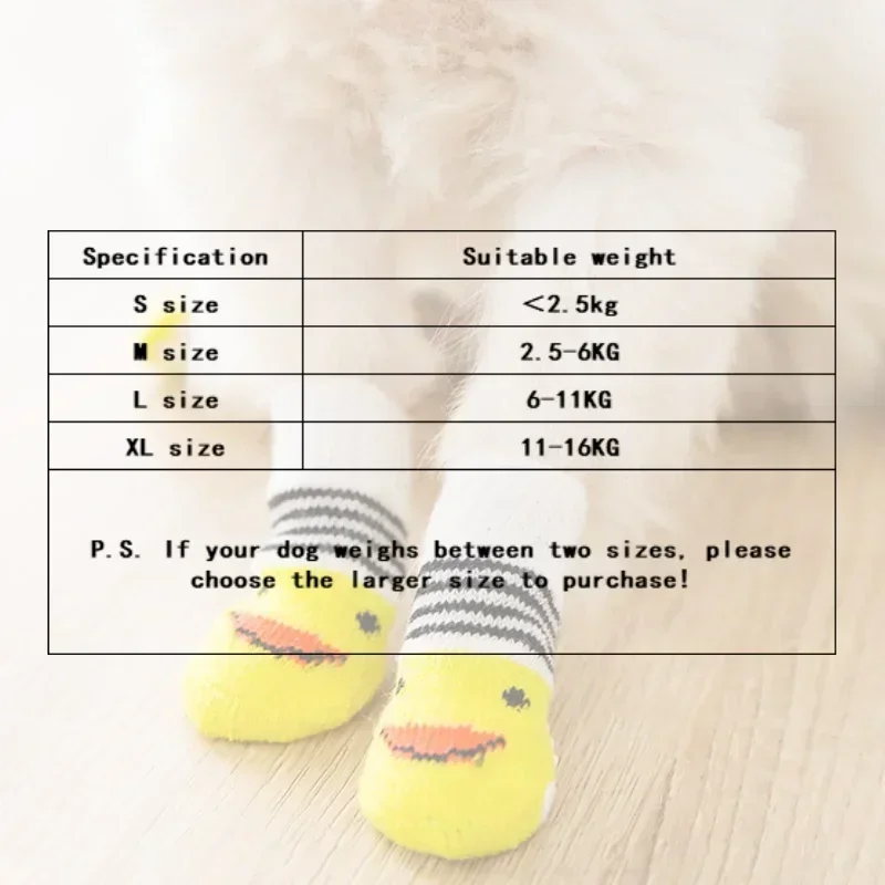 1 Set Pet Socks,  Teddy Dog Cotton Socks, Pet Supplies High-quality Anti Slip Bottom, Small Dog Socks, Dog Foot Covers