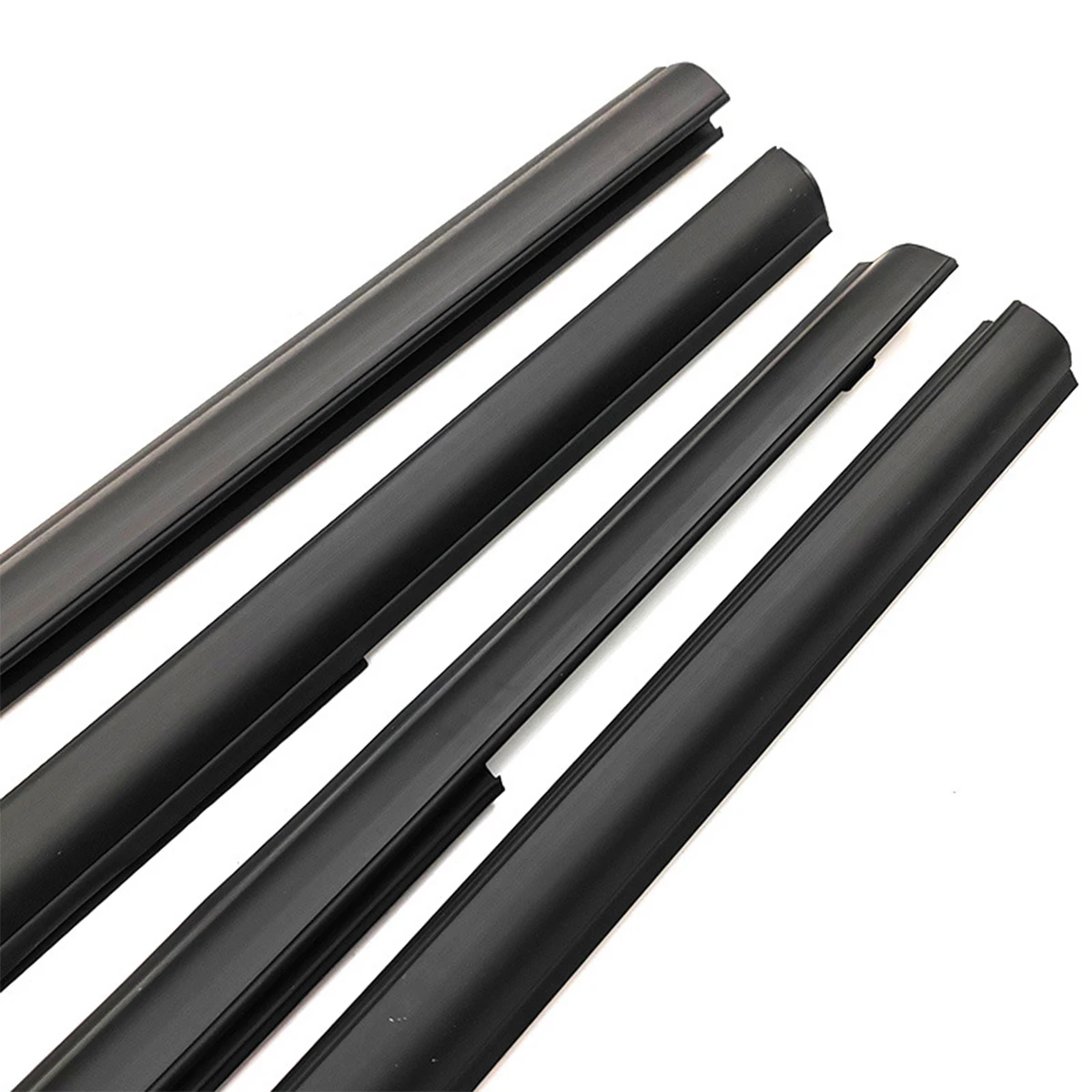 4PCS Car Outer Windows Rubber Weatherstrip Sealing Strip For For Nissan X-Trail T31 2008-2013