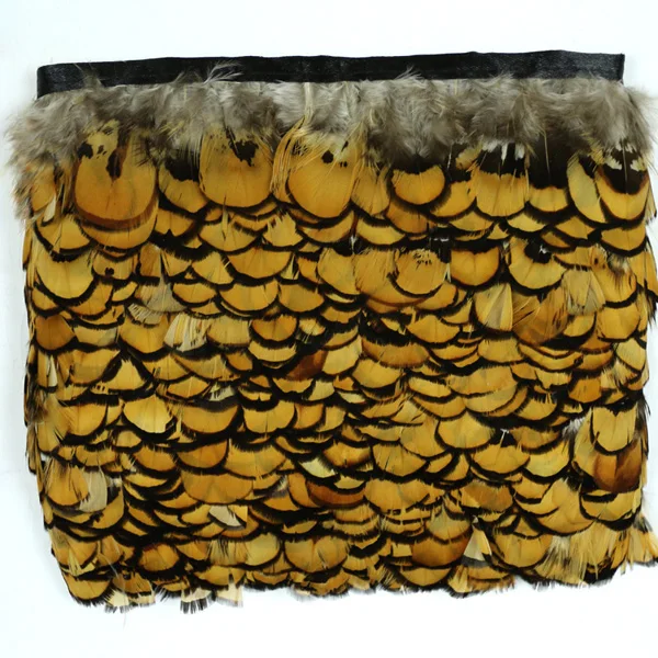 10Yards/Lot 5-6cm Height Natural Gold Yellow Reeves Pheasant Feather Fringe Trim For DIY Clothing Costume Decor Accessories