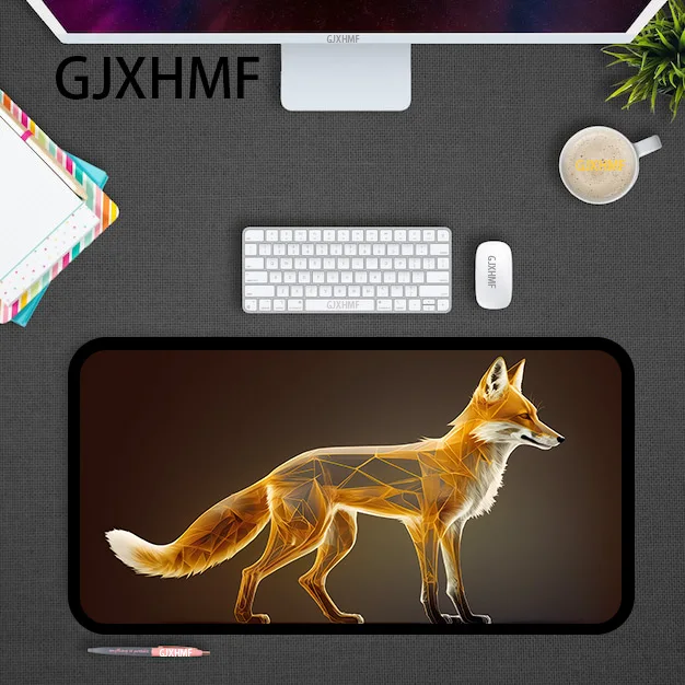 XXL Mausepad golden Fox Desk Mat Gaming Mat Pad on The Table Office Gamer Accessorie Keyboard Mat XL Mouse Pad Mouse carpet