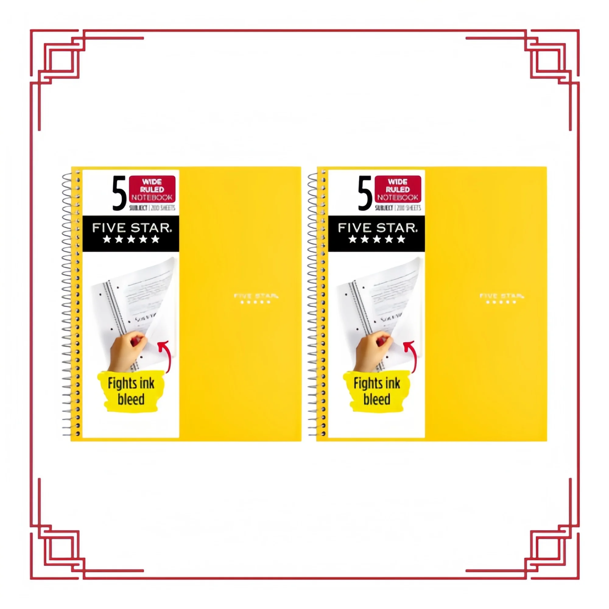 

Чернильный и водостойкий блокнот — 5 предметов для колледжа, 200 страниц, различные цвета