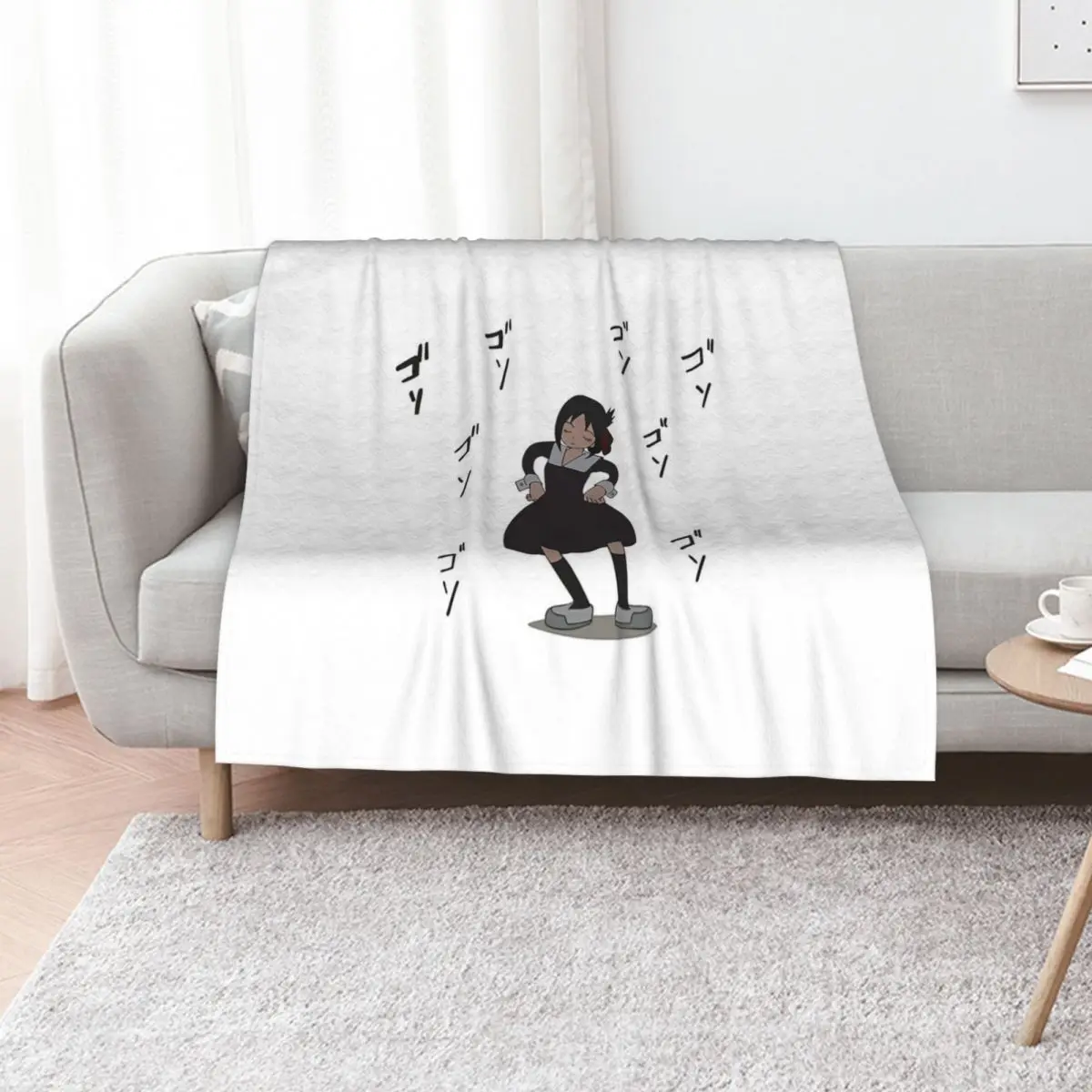 Kaguya's Dance old cartoons vending machine dance Throw Blanket manga Flannels Flannel Picnic Decorative Sofa Plush Blankets