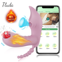 3 in 1 Bluetooth APP Dildo Vibrator Female Wireless Remote Control Sucker Clitoris Stimulator Sex Toys Long Distance for Women