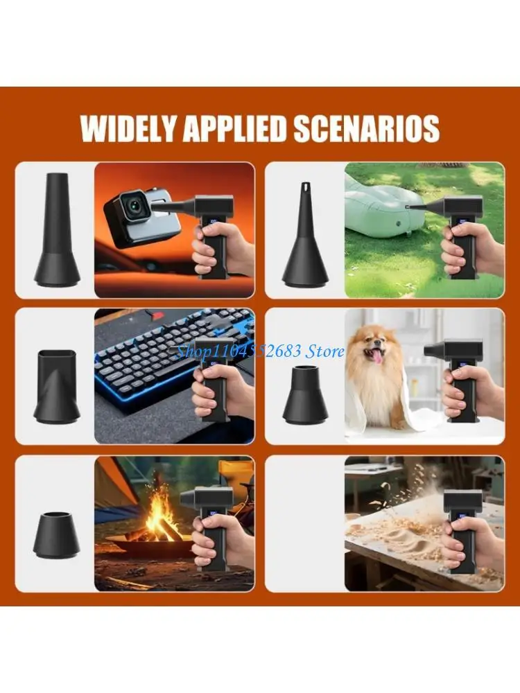 Handheld Dust Blower for Electronics, Car Trim and Desktop Detail Cleaning 
