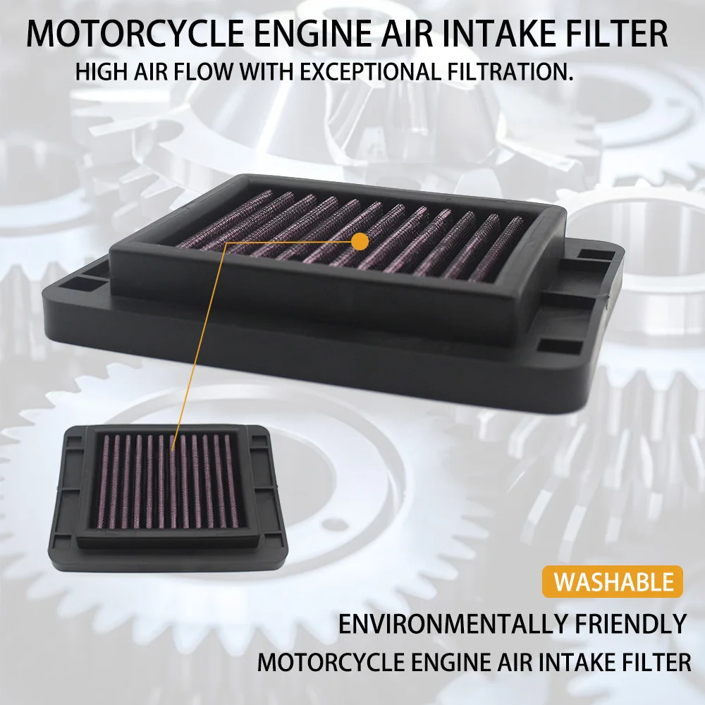 

High Flow Motorcycle Air Cleaner Element Intake Air Filter For Yamaha YZF R3 YZF R25 YZF R25 R3 MT03 MT25 2015 2024 2023