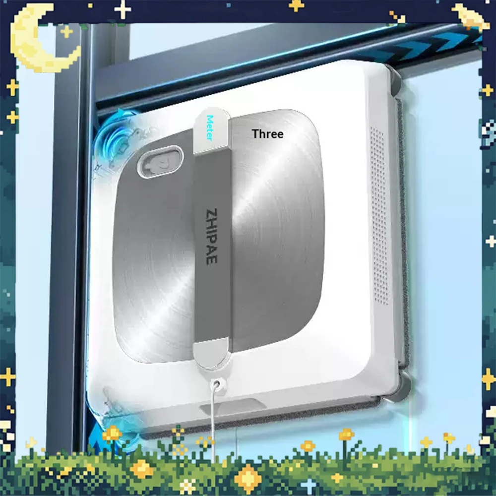 ZHIPAE Z10 Pro Window cleaning robot Electric all-around base station version full-automatic home use Close to the corner