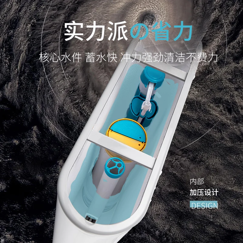 Toilet flush tank Household bathroom Squatting toilet Squatting pit flushing toilet Energy-saving wall-mounted high-impulse set