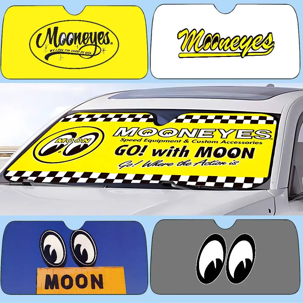 M-Mooneyes Cartoon Car SunShade Windshield Cover UV Protection Auto Visor Accessories For Cars