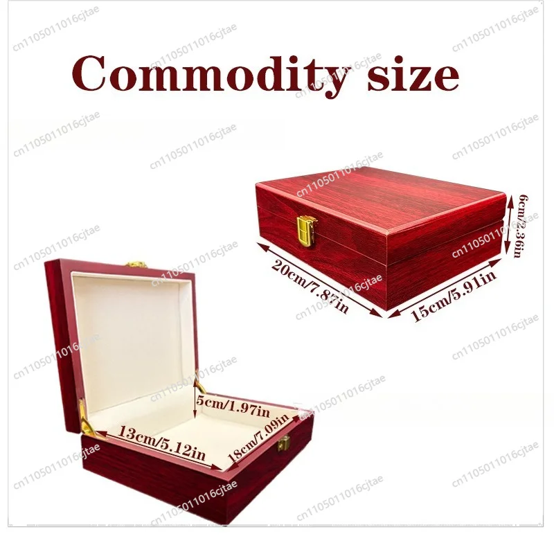 For Vintage Classic Rosewood Grain Glossy Lacquer Gift Box, High-end Box Customizable