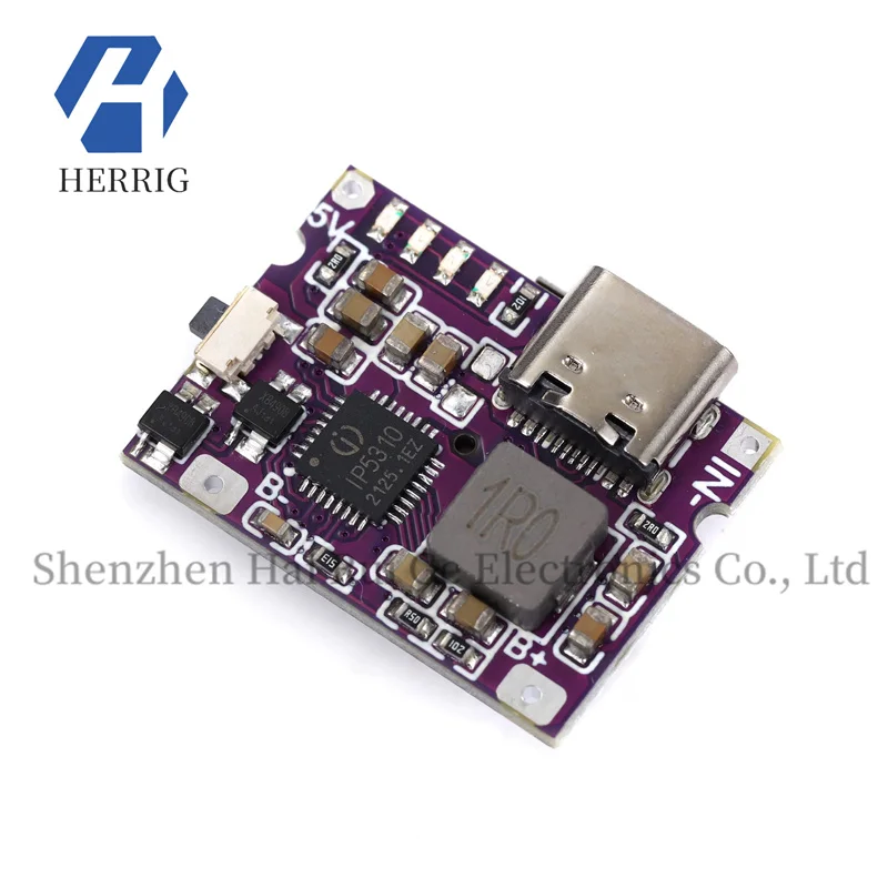 

Mini Type-C power bank motherboard, portable power bank motherboard, lithium battery charging module, battery boost 3.1a output