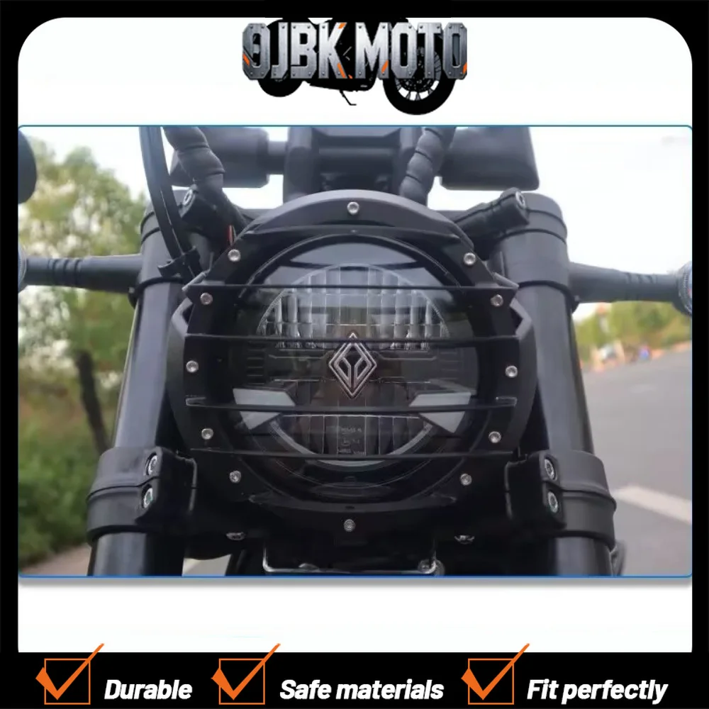 

【Perfect fit】FOR BENDA Dark Flag 500 Motorcycle Headlight Modification Retro Light Mesh Accessories