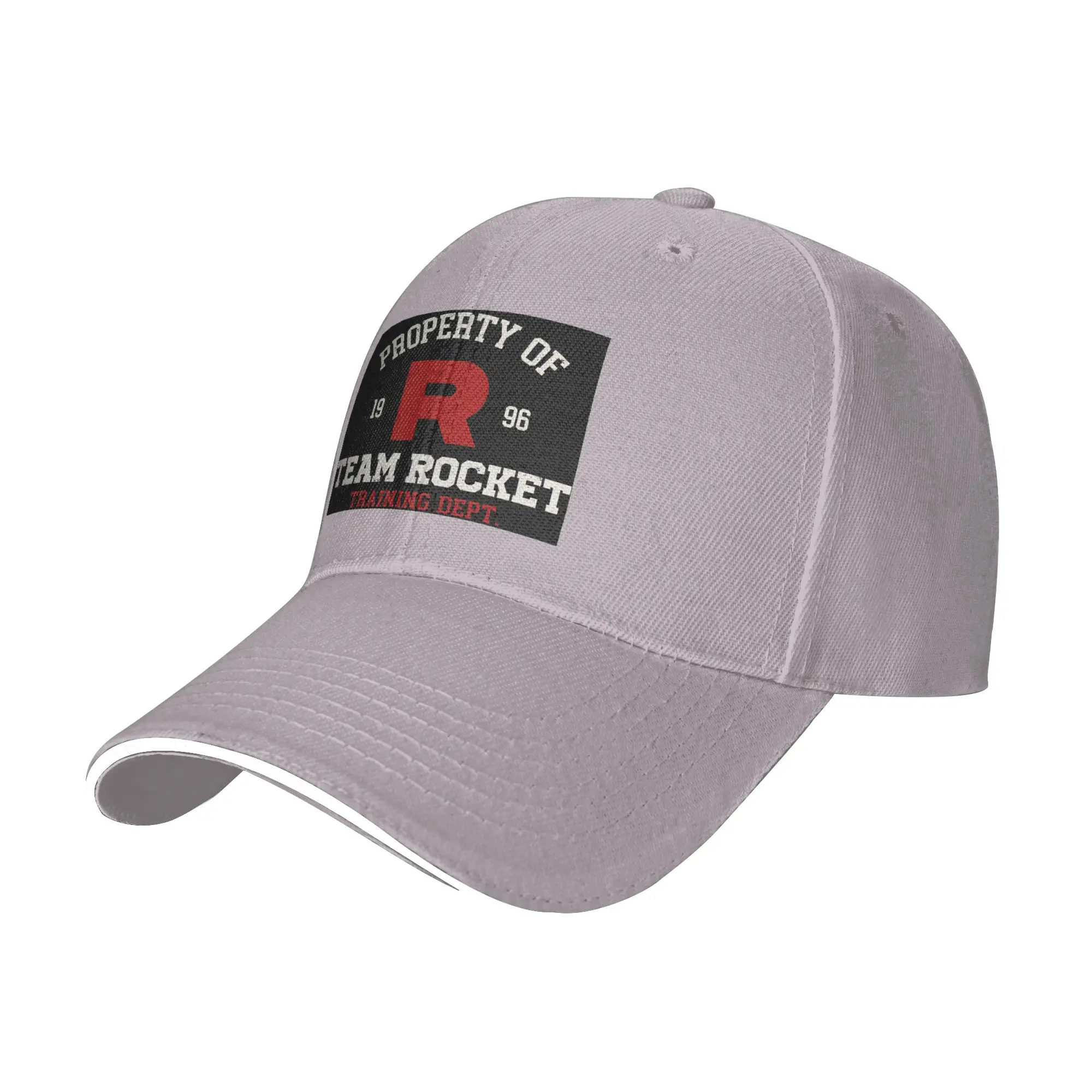 Letter R Team Rocket Logo Cap Fashion Casual Baseball Caps Adjustable Hat Hip Hop Summer Unisex Baseball Hats Customizable