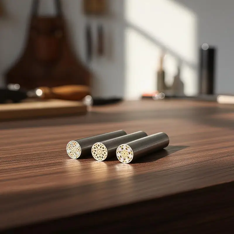 5/6mm Brass Mosaic Fastener Pins Rust Resistant for Custom Knife Handle Assembly & Repair Work