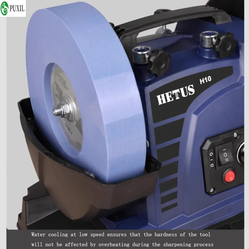 H10 10 Polegada baixa velocidade Water-cooled Knife Sharpener, 200W, Household Small Scissors, gravura faca, cozinha faca máquina de polimento