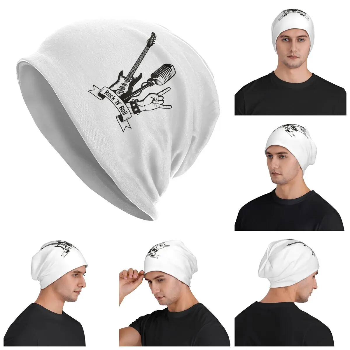 

Хеви-метал 1960-х годов, панк-рок, музыка, мужские и женские шапочки для взрослых, вязаный капот, теплые шапки в стиле хип-хоп, осень-зима, уличные шапки Skullies