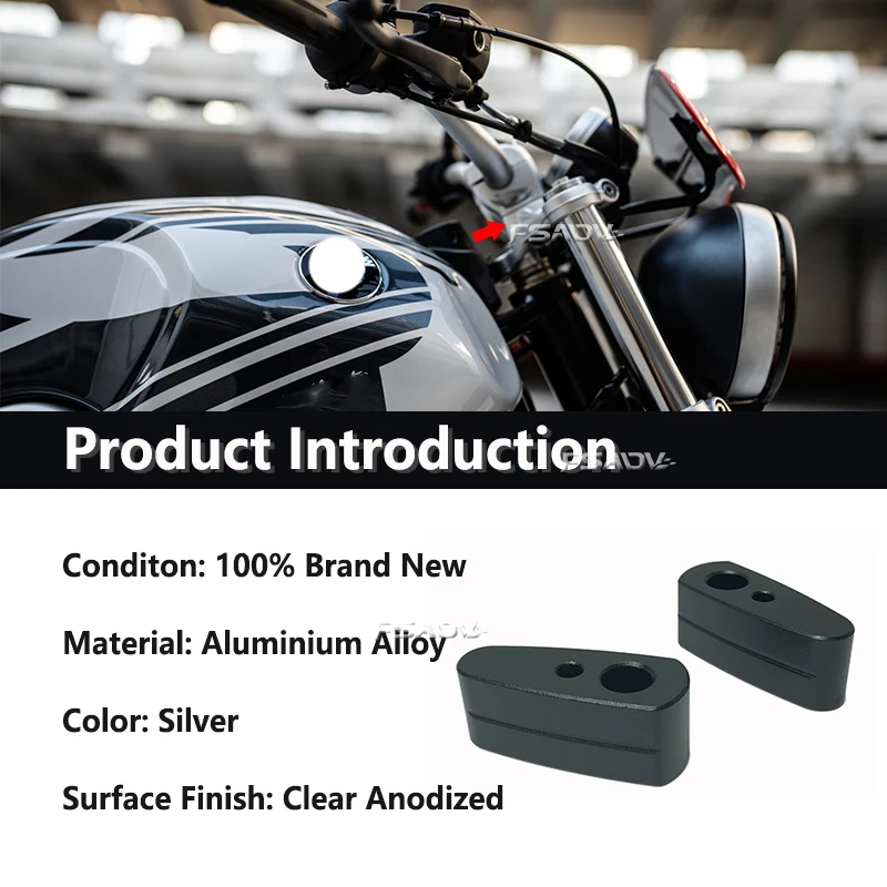 Motorcycle Heightening Handlebar Riser Up Heigh 20mm For BMW R nine T Scrambler Racer Pure Urban G/S RNINET /5 K1600B K 1600 AG