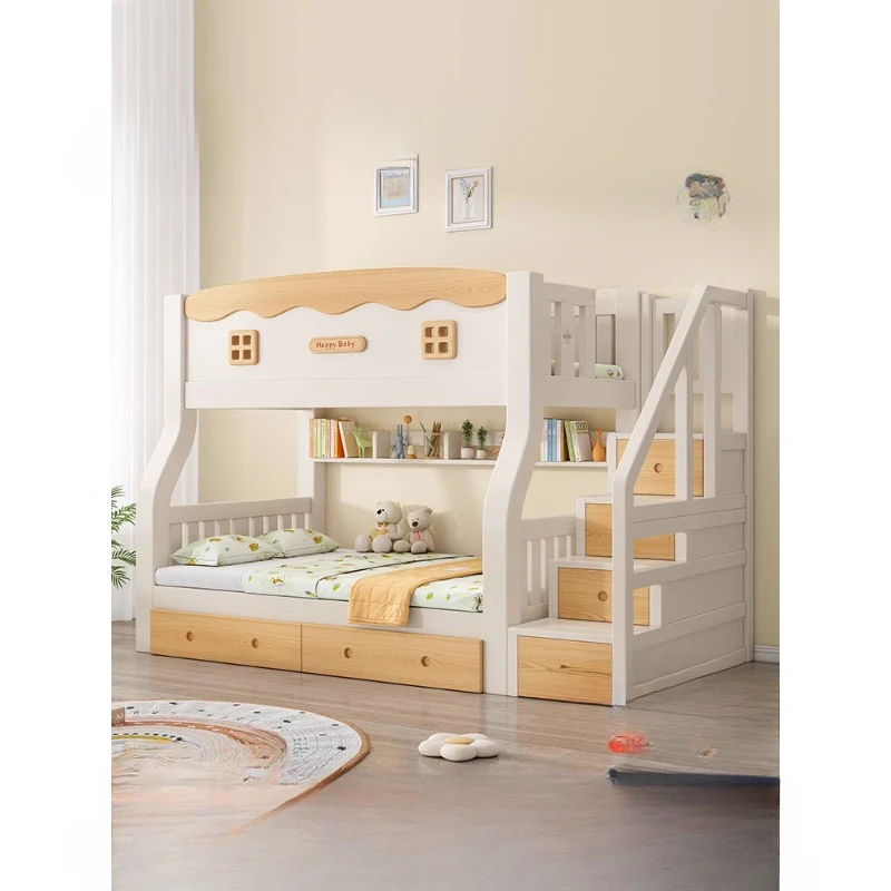 

All solid wood upper and lower beds Bunk Upper and lower High and low Mother and child