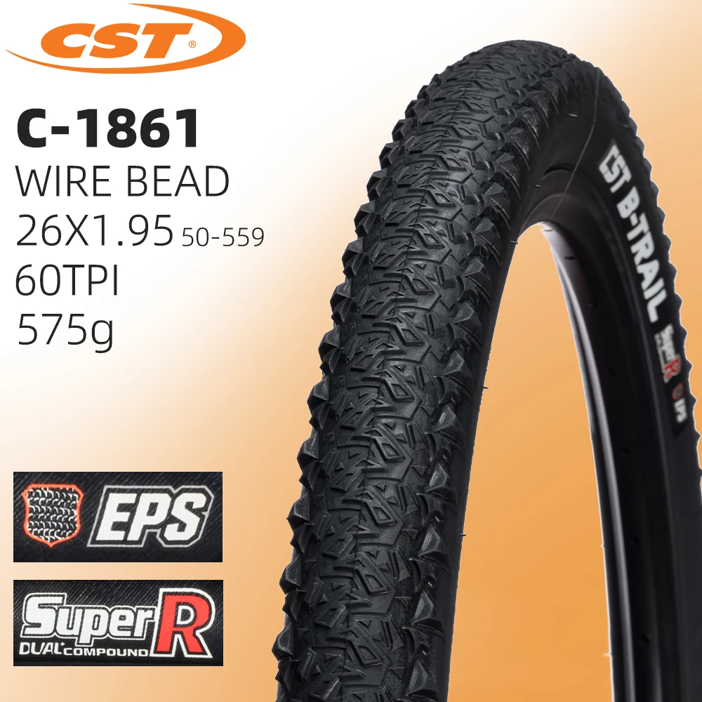 B-TRAIL 산악 자전거 타이어, MTB 자전거 타이어, 26X1.95 50-559 CST C1861