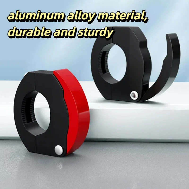 Aluminum Alloy No-Drill Bicycle Handlebar Hook Road Bikes Hanging Bag Hook Motorcycle Hanger Hook Helmet Hooks for Electric Bike