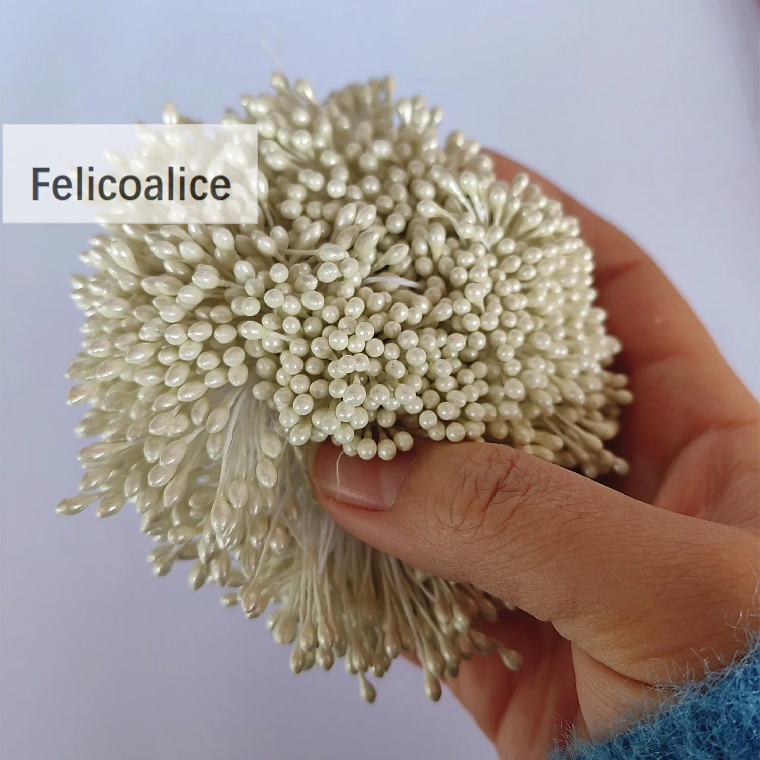 3mm 300pcs Pearl Flower Stamen Pistil Cake Decoration For DIY Double Heads Artifical Floral Stamen For DIY Wedding Decoration - Image 6