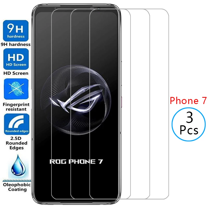 screen protector tempered glass for asus rog phone 7 ultimate case on rogphone phone7 rogphone7 7ultimate back cover 360 coque