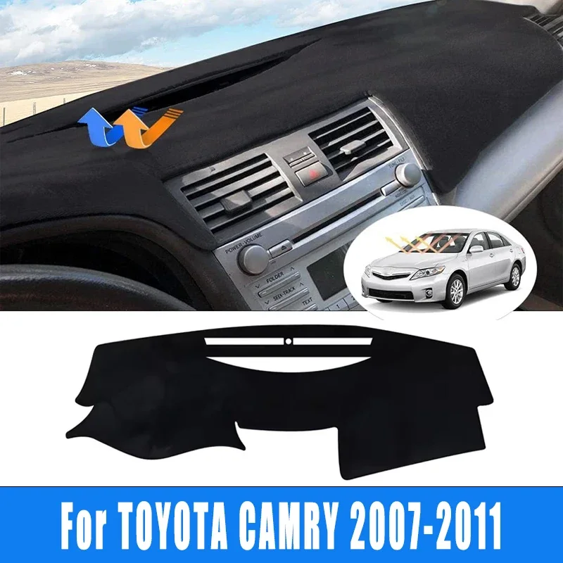 

Car Dashboard Mat Dash Cover Center Console Pad Custom Nonslip Cape Sunshade Accessories For TOYOTA CAMRY 2007-2011 2008 2009
