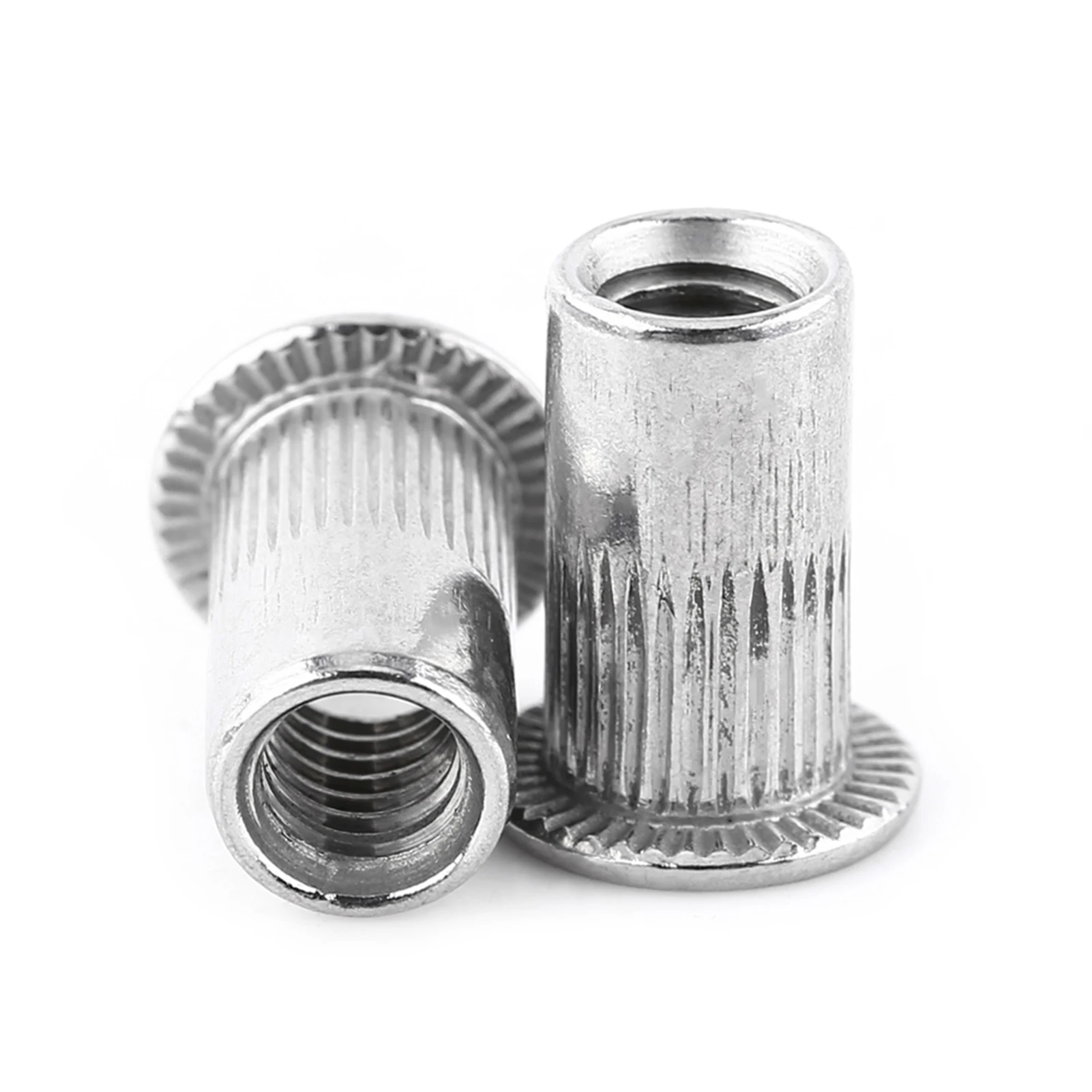 20 stuks blindklinkmoeren roestvrij staal platte kop klinknagelmoeren M3-M8 platte schroef reparatie gereedschap accessoires