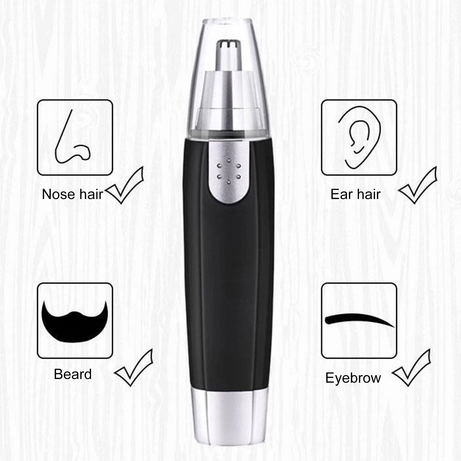 Electric Nose Hair Trimmer Implement Shaver Clipper Men Women Ear Neck Eyebrow Trimmer Shaver Man Clean Trimer Razor Remover Kit