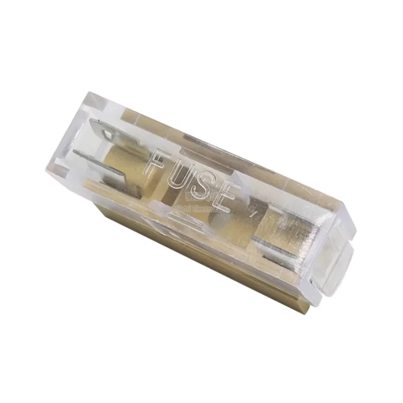 10Pcs Welding Linked Transparent Covered Fuse Holder For 5 x20/6x30mm  Glass Tube Fuse