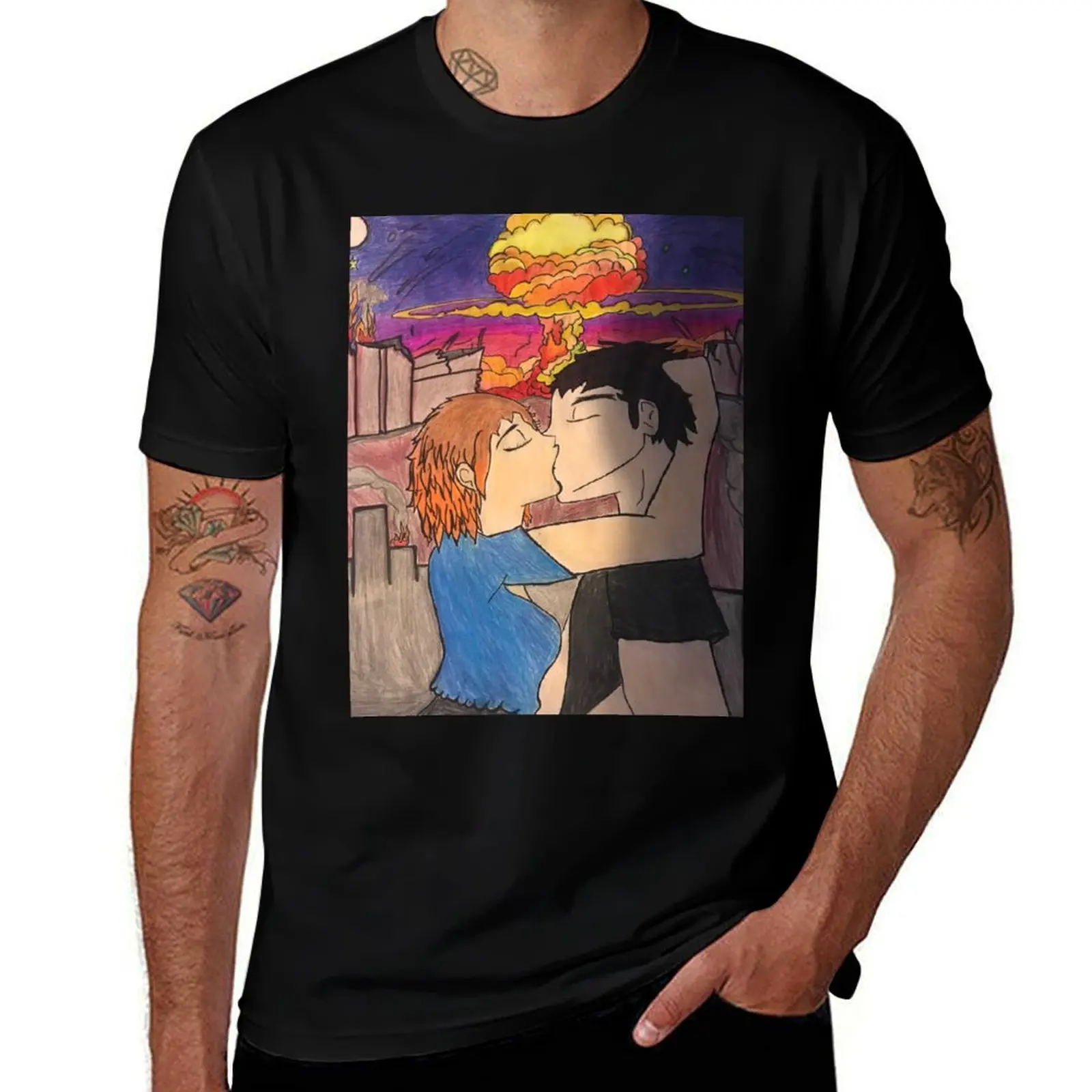 

Nuclear kiss T-Shirt shirts graphic tees summer shirt vintage anime shirt customs t shirts men