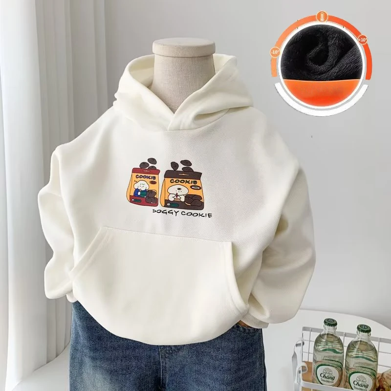 

Boys' Hooded Sweaters Foreign Style Korean Casual Top Children's Cartoon Versatile Spring And Autumn Clothing New Style