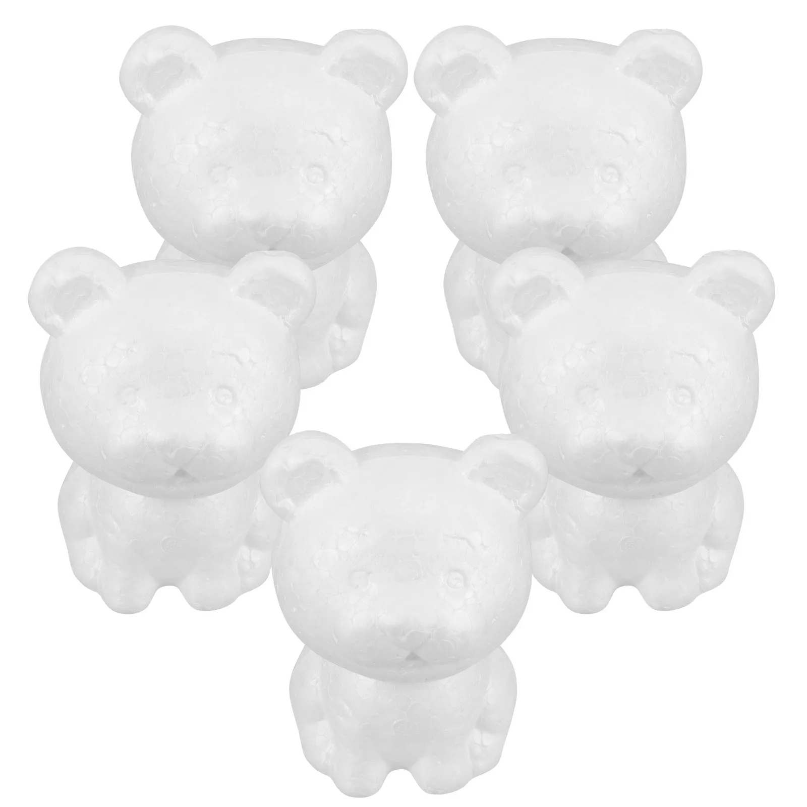 5 peças de Tigre de Espuma para Artesanato DIY, Tigre Inacabado para Projetos de Arte Infantil, Decorações de Festa, Materiais para Artesanato