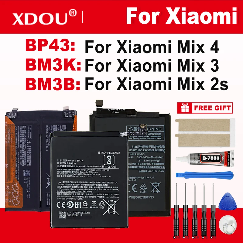

Brand New Battery BP43 BM3B BM3K For Xiaomi Mi Mix 4 Mix4 Mix 2S Mix 3 Smart Phone Replacement Batteries