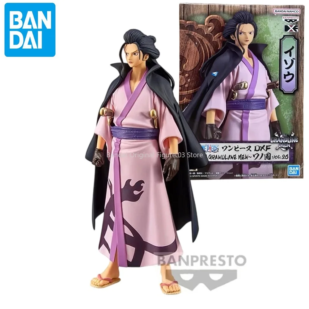 

BANDAI Original Genuine Banpresto One Piece Sixteen Teams DXF Wanno Country 17cm Izo Anime Action Figure Toys for Kids Gift