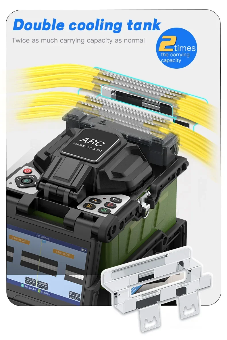 핫 세일 FX39 6모터 자동 코어 투 코어 정렬 접합기 광섬유 융합 접합기