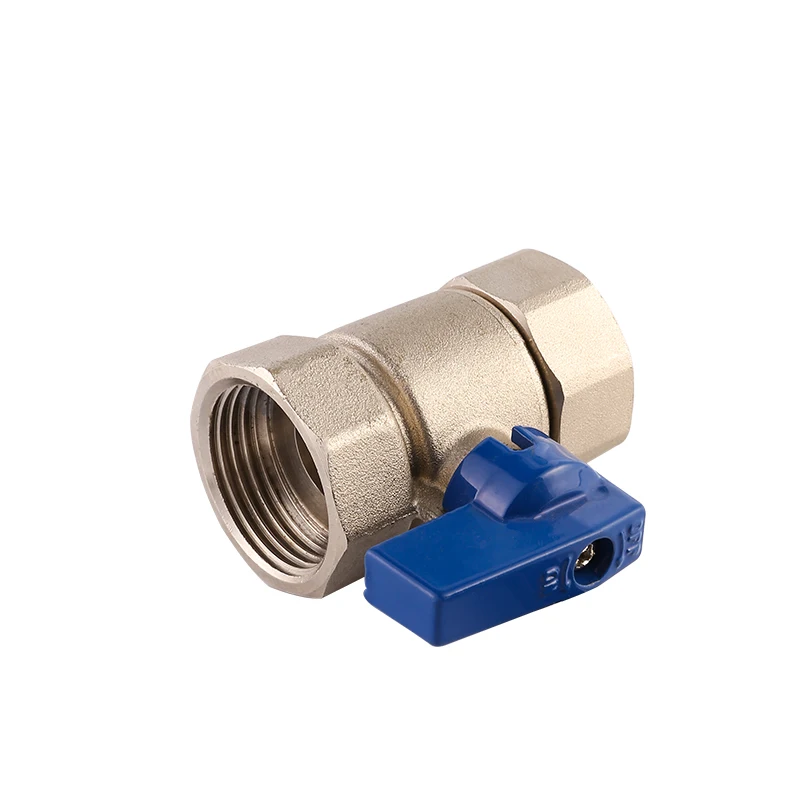 ATV&UTVModern 3/4 Inch Female Brass Mini Ball Valve Blue Handle 16 Bar Pressure ISO228 Standard Durable Easy Installation Floor
