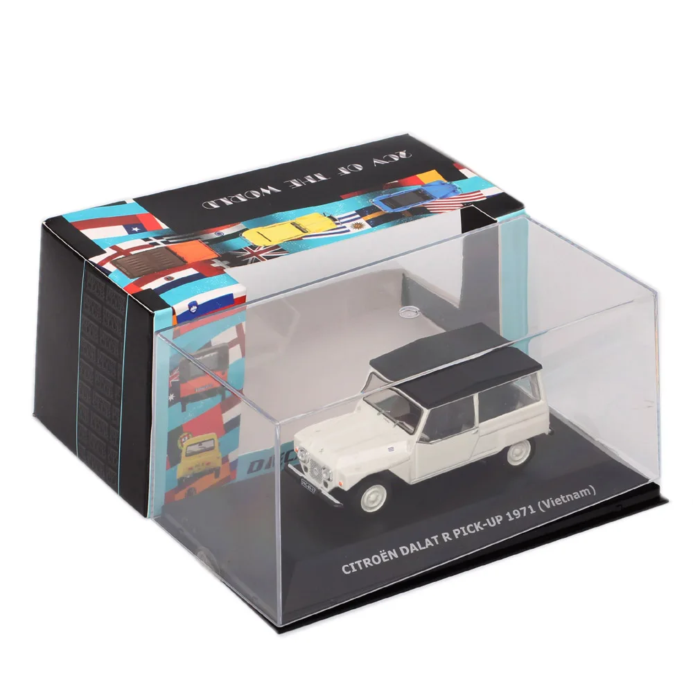 IXO 1/43 مقياس كلاسيكي سيتروين دالات R التقاط 1971 فيتنام فاف 4x2 البرتغال دييكاست نموذج سيارة لعبة هدية تذكارية بيضاء #4