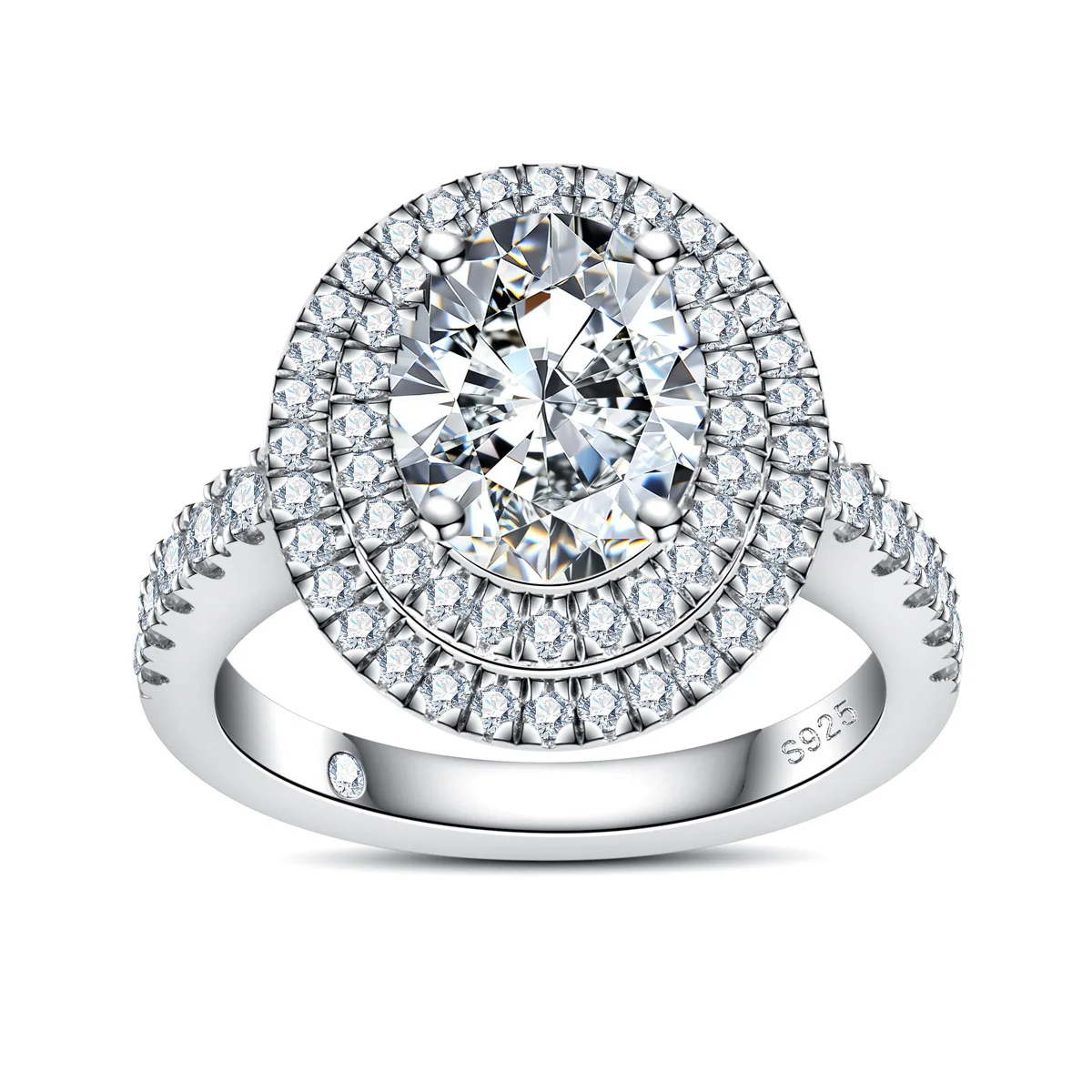 

Exquisite D Color Moissanite Wedding Band Ring for Women, 925 Sterling Silver Engagement Bridal Jewelry Gift,GRA Certified