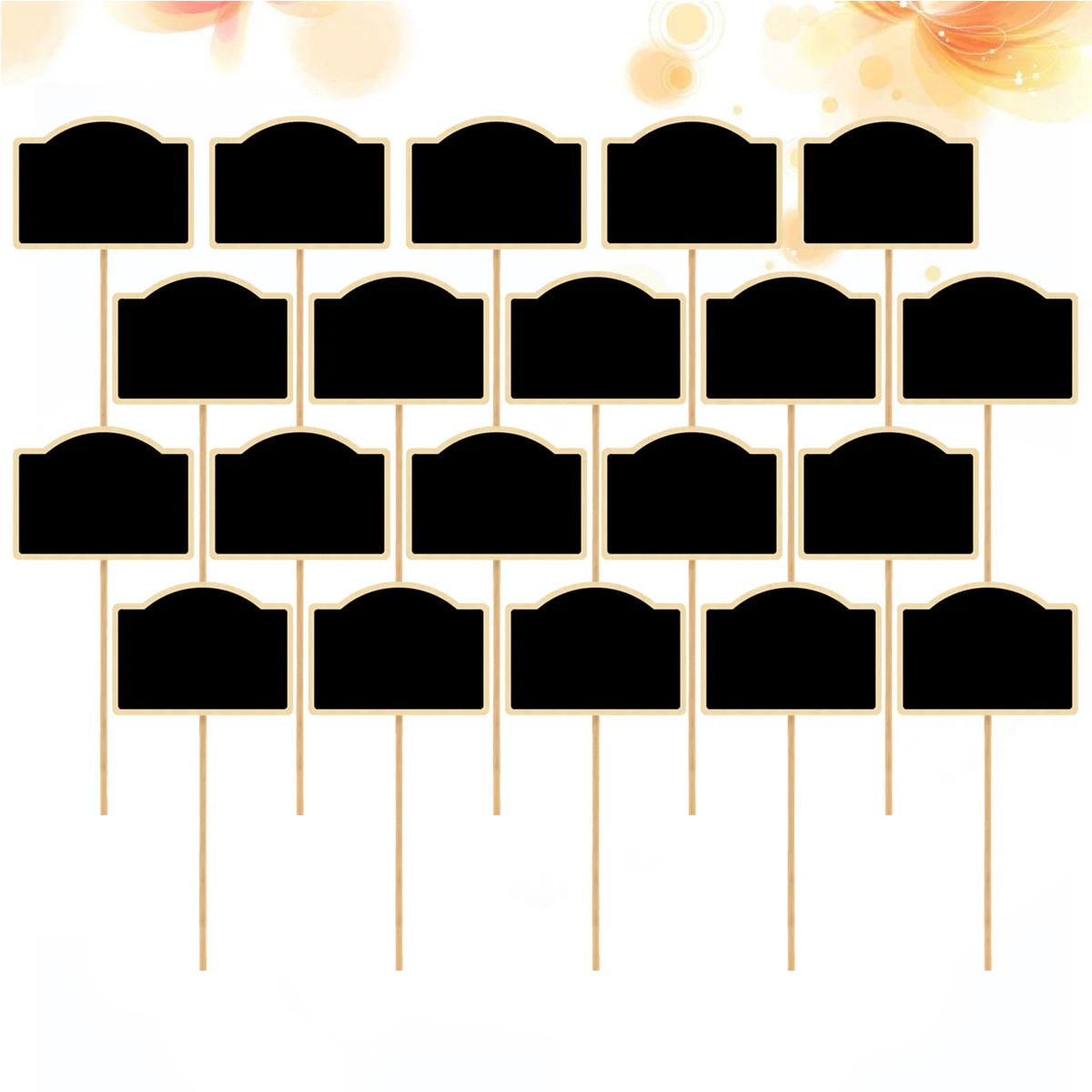 

20pcs Mini Chalkboard Toppers Small Blackboard Signs Flower Plants Tags Garden Makers Wedding Crafts Christmas Decor