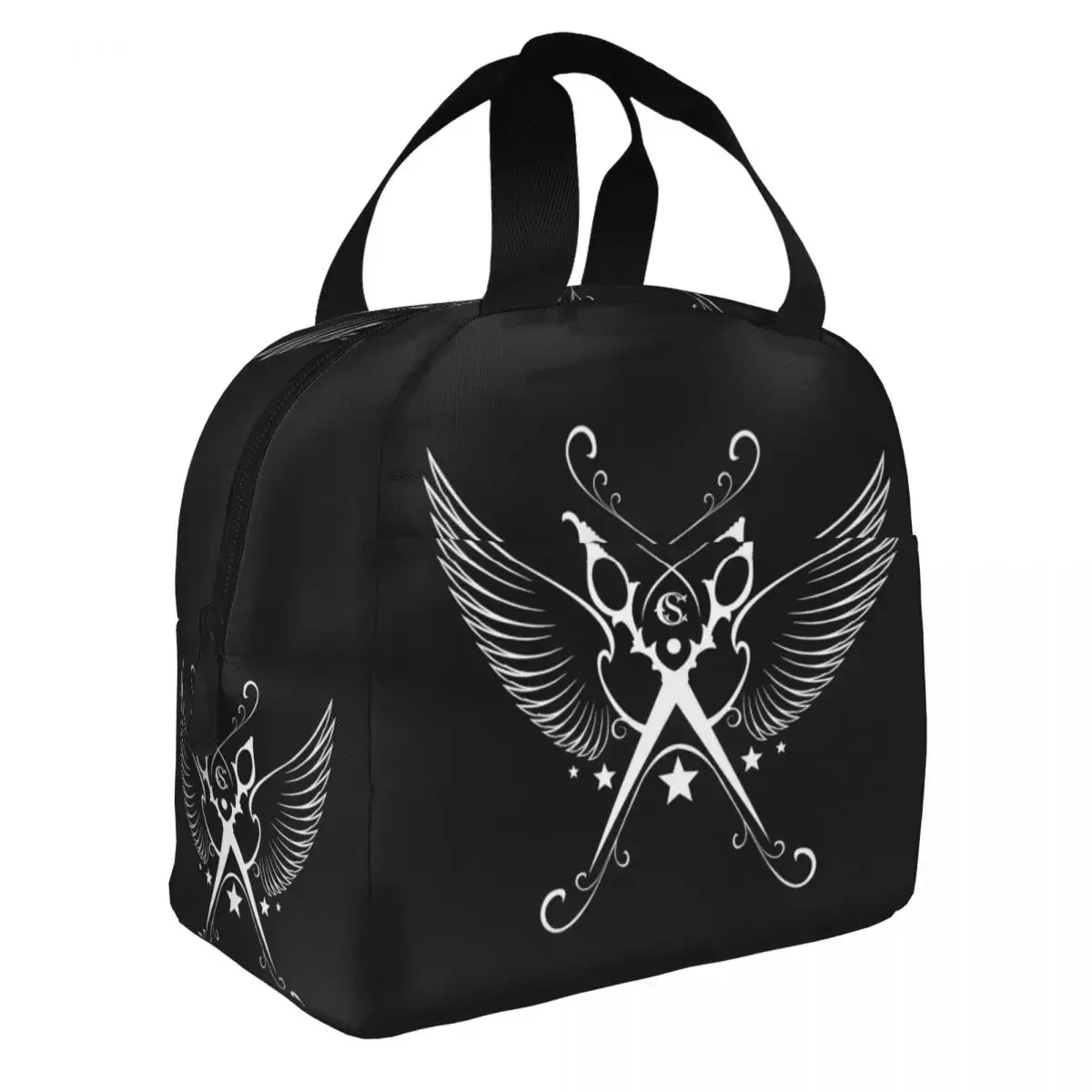 Custom Bag Custom Custom Hairdresser Angel Cutting Insulated Lunch Bag For Women Waterproof Barber Hairstylist Thermal Cooler Be