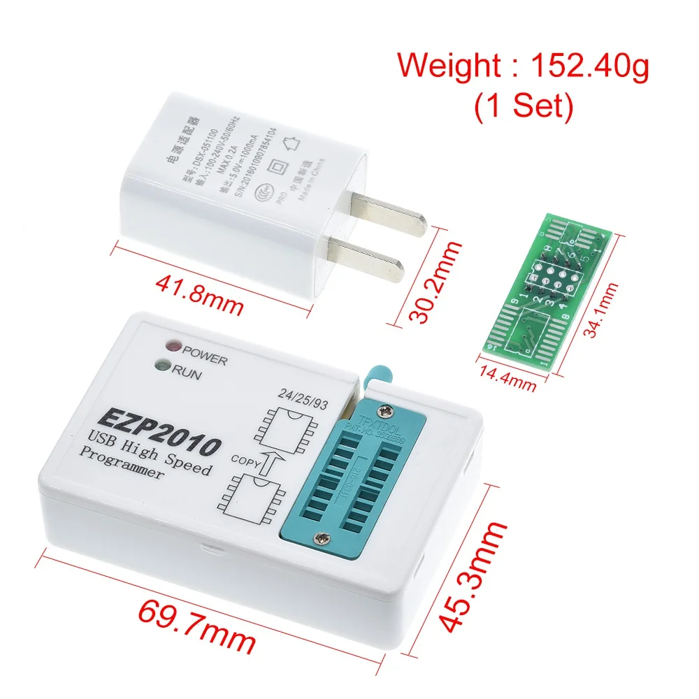 TZT Hot EZP2010 High-speed USB SPI Programmer Support24 25 93 EEPROM 25 Flash BIOS Chip