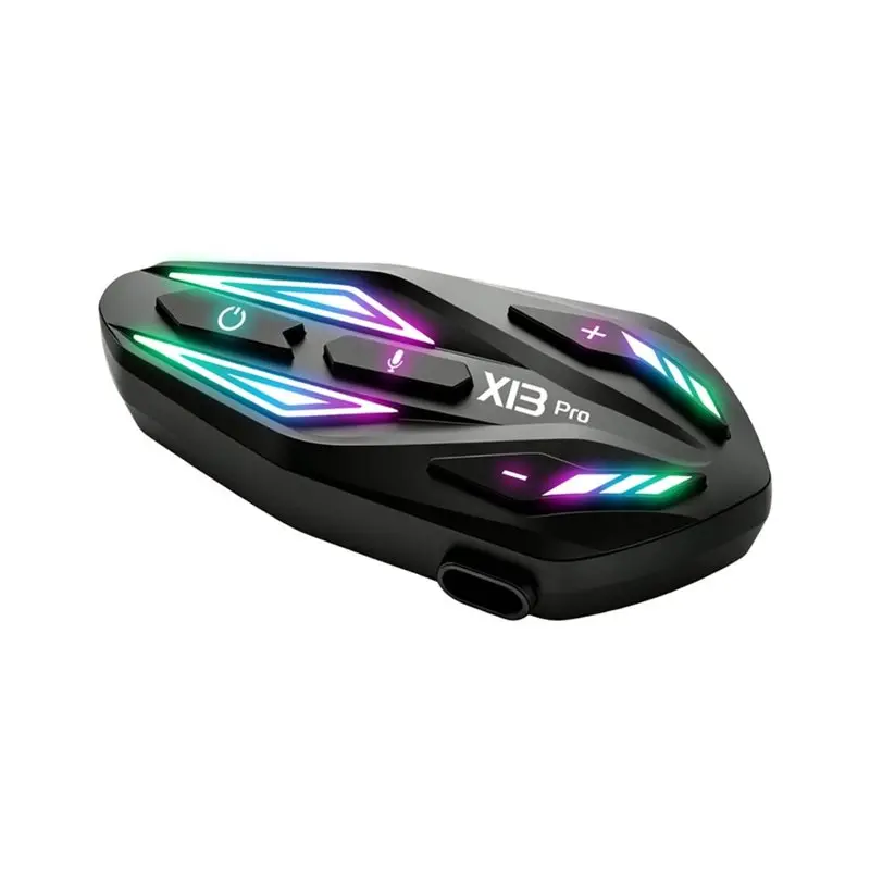 NEW HOT In Stock-X13 Pro Motorcycle Helmet Bluetooth Headset 1000M Full Duplex Intercom Headphone Headset
