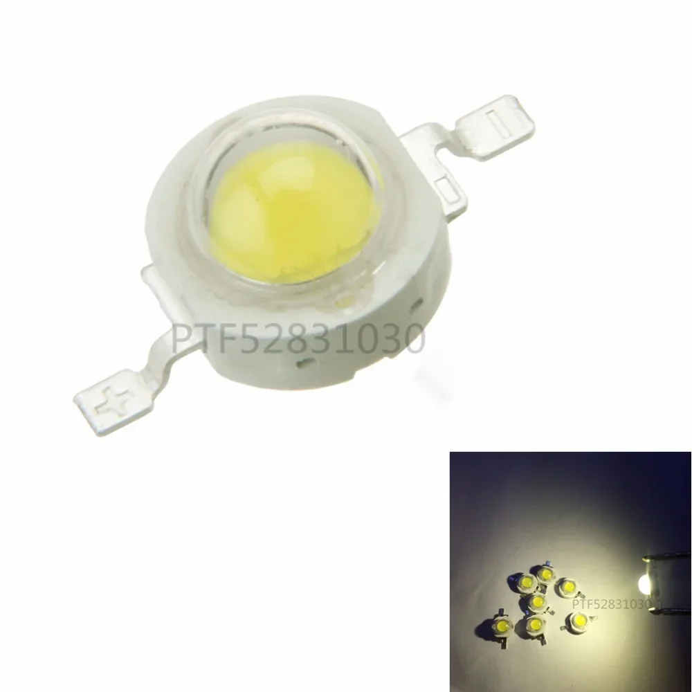 10pcs 3W High Power Cold White LED 10000K-15000K led 3.2-3.8V 700mA 180-200Lm led chip