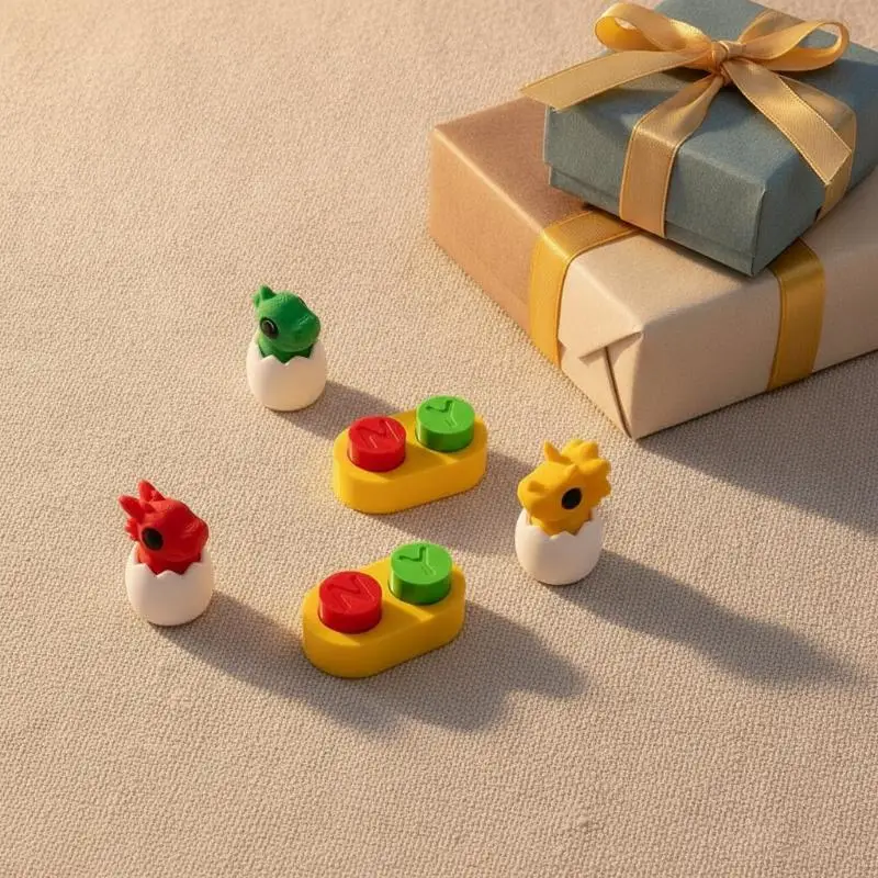 6.5cm 3D Printed Eco‑Friendly PLA Yes No Button Fidget Toy Novelty Desk Gadget Hardware Spare Parts