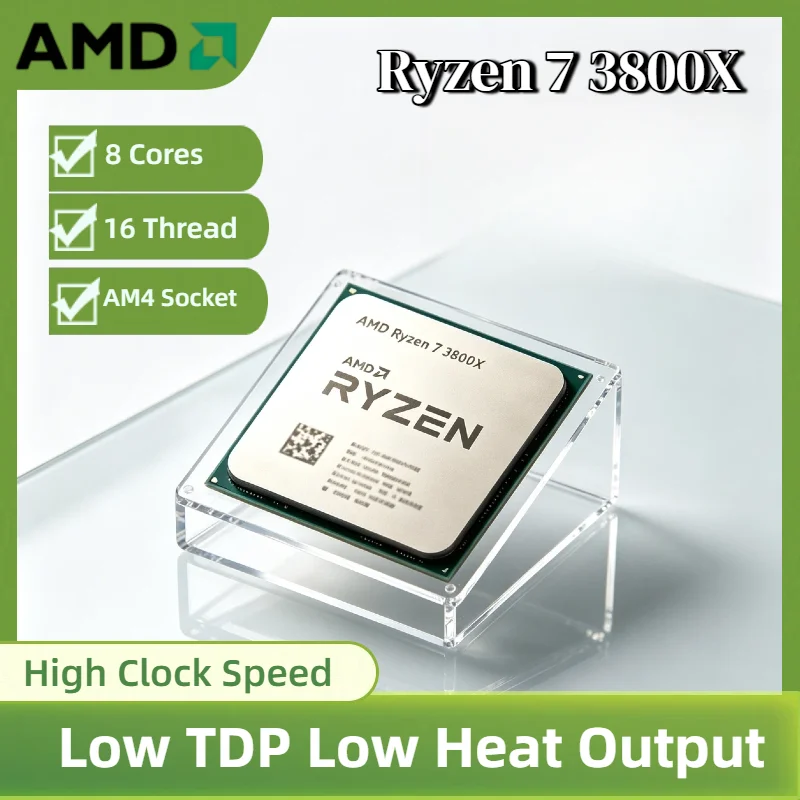 

AMD Ryzen 7 3800X 8 Core 16 Thread 3.9GHz Base 4.5GHz Boost 7nm L3 32M Cache 105W AM4 Desktop Processor Tray Pro Max Unit