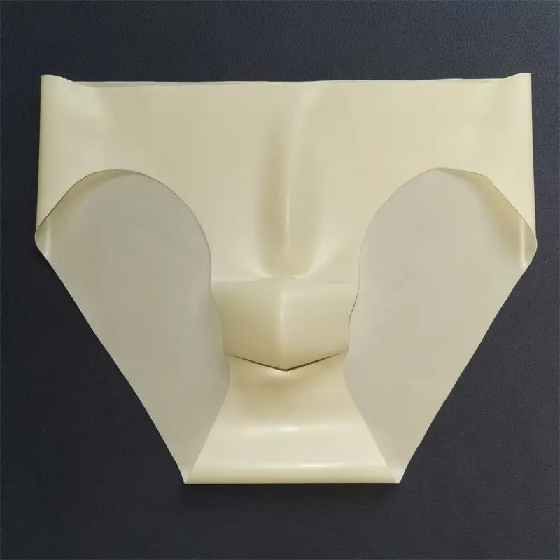 Mens Underwear Briefs Latex for Men Bulge with Pouch Hombre Black Underpants Boys Soft Sexy Male Panties Dance Club Wear Elastic