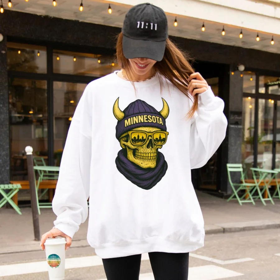 

Personalized Sweatshirt Trendy Printed Pullover Casual Suitable for Couples' Daily Casual Wear Loose Comfortable Long Sleeved