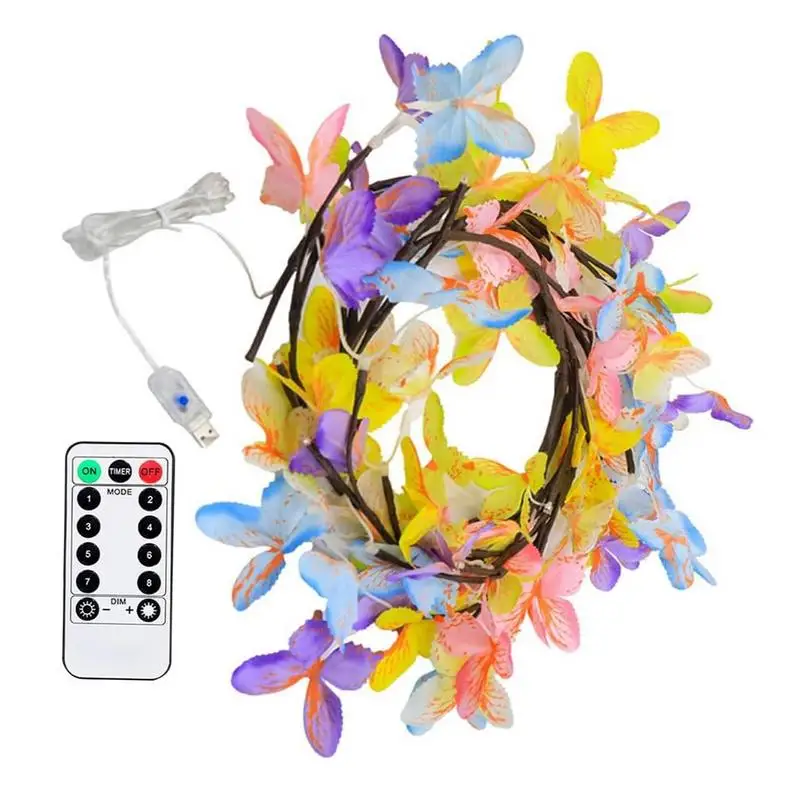 LED Vine Lights For Wall LED Flexible Vine Light Wall Butterfly Fairy Novelty String Light Ambient Lighting 8 Color Changing For